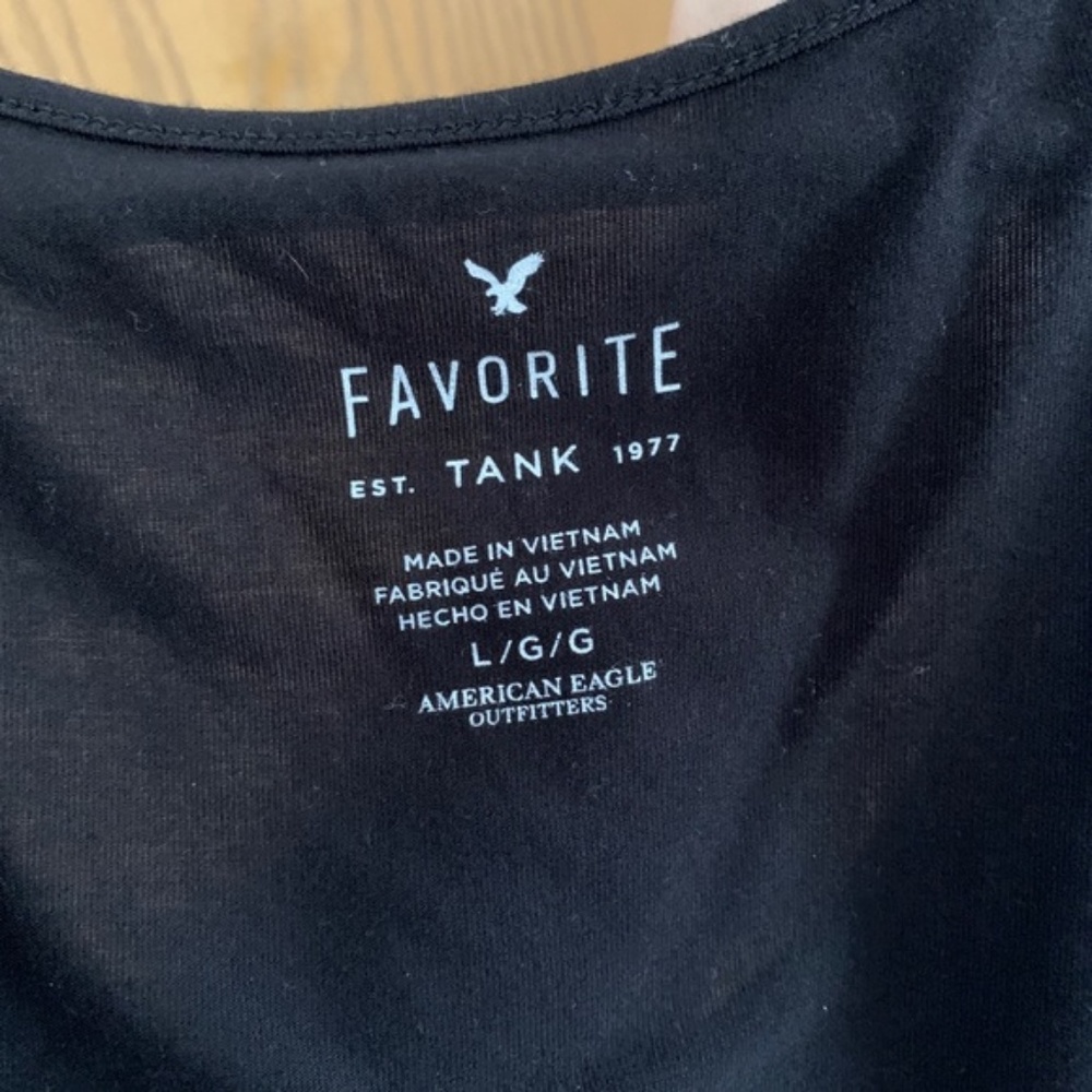 American Eagle Soft & Sexy Tank Top Black - Picture 2 of 3